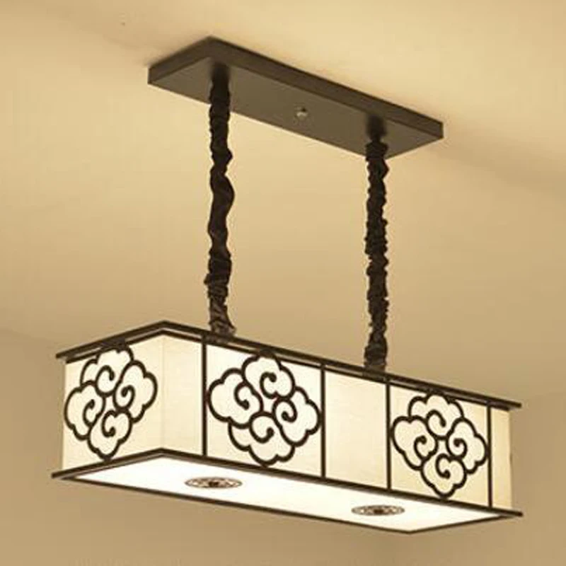 

Rectangular new Chinese restaurant bedroom creative bar suction and hanging lamp characteristic Pendant Lights LU628 ZL441