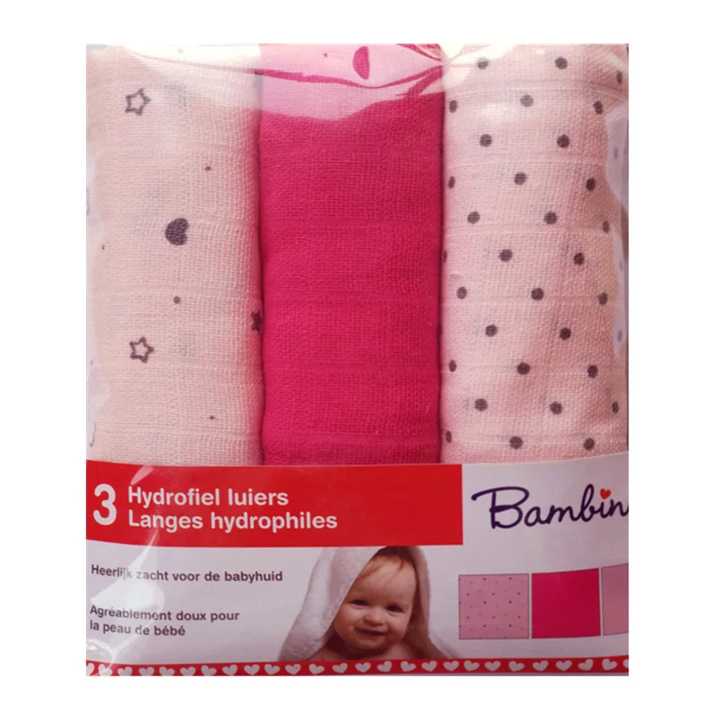 

Reusable Diapers For Newborn Baby Muslin Cotton Cloth Nappy Repeated Use Diapers Gauze Blanket 60*60 cm 3 Pieces