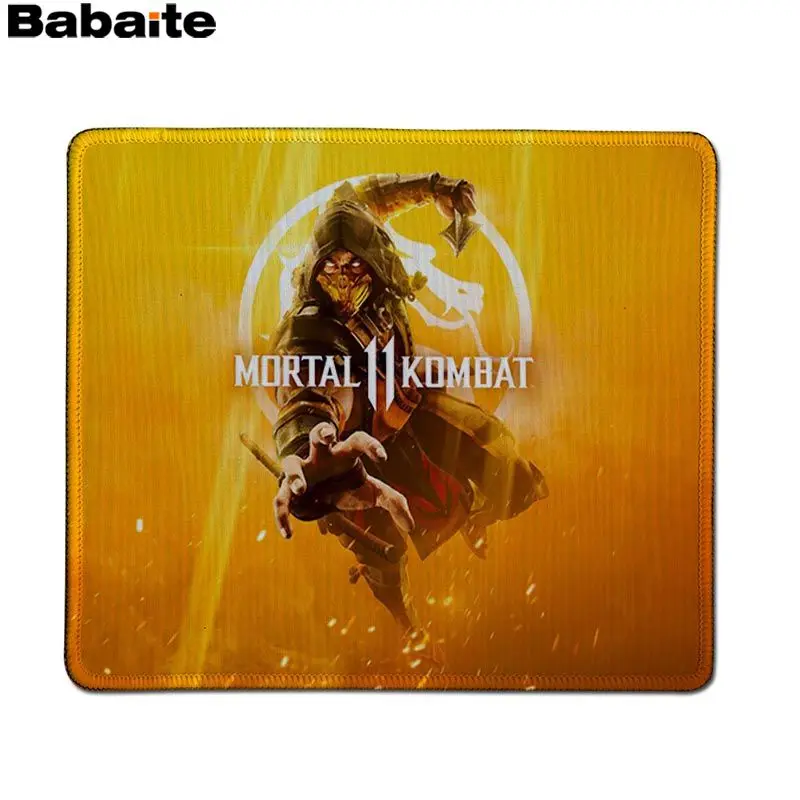 Babaite новый дизайн Mortal Kombat 11 блокирующая кромка коврик для мыши игровой резиновый