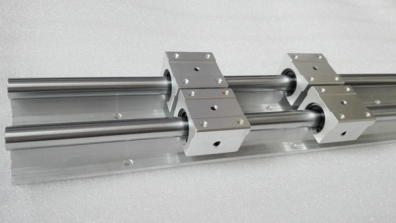 

16mm linear rail 2pcs SBR16 1800mm supporter rails + 4pcs SBR16UU blocks for CNC linear shaft support rails and bearing blocks