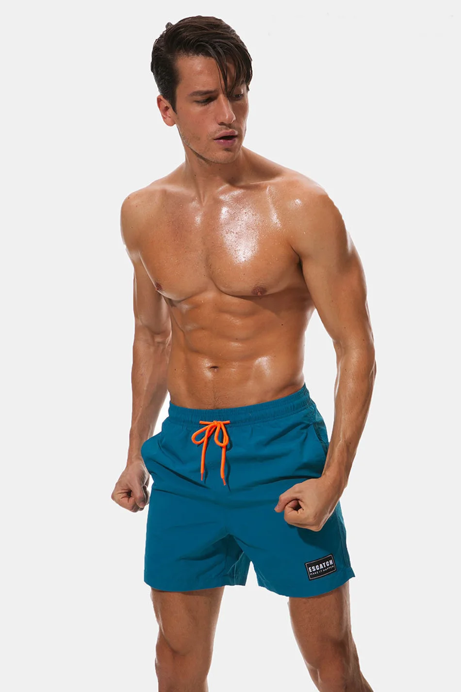 2018 stroje kąpielowe mężczyźni pływanie Trunks Mens Swim Briefs Maillot de Bain Homme strój kąpielowy Bermudy Surf Beach Wear Man Board Spodenki -