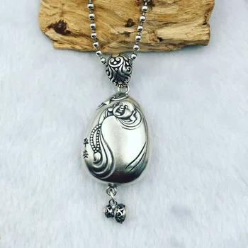 

S925 Sterling Silver Pendant Silver Pendant Chain Hoist Amitabha sweater factory direct