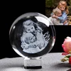 Personalized Glass Photo Frame Ball Custom Crystal Globe Laser Engraved Wedding Photo Frame Souvenir ► Photo 1/6