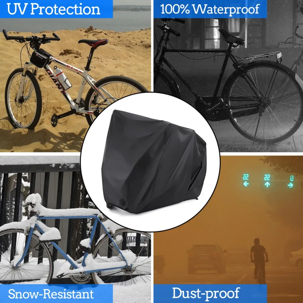 Waterproof Bicycle Tricycle Bike Cover Outdoor Rain Dust Protector+Storage Bag