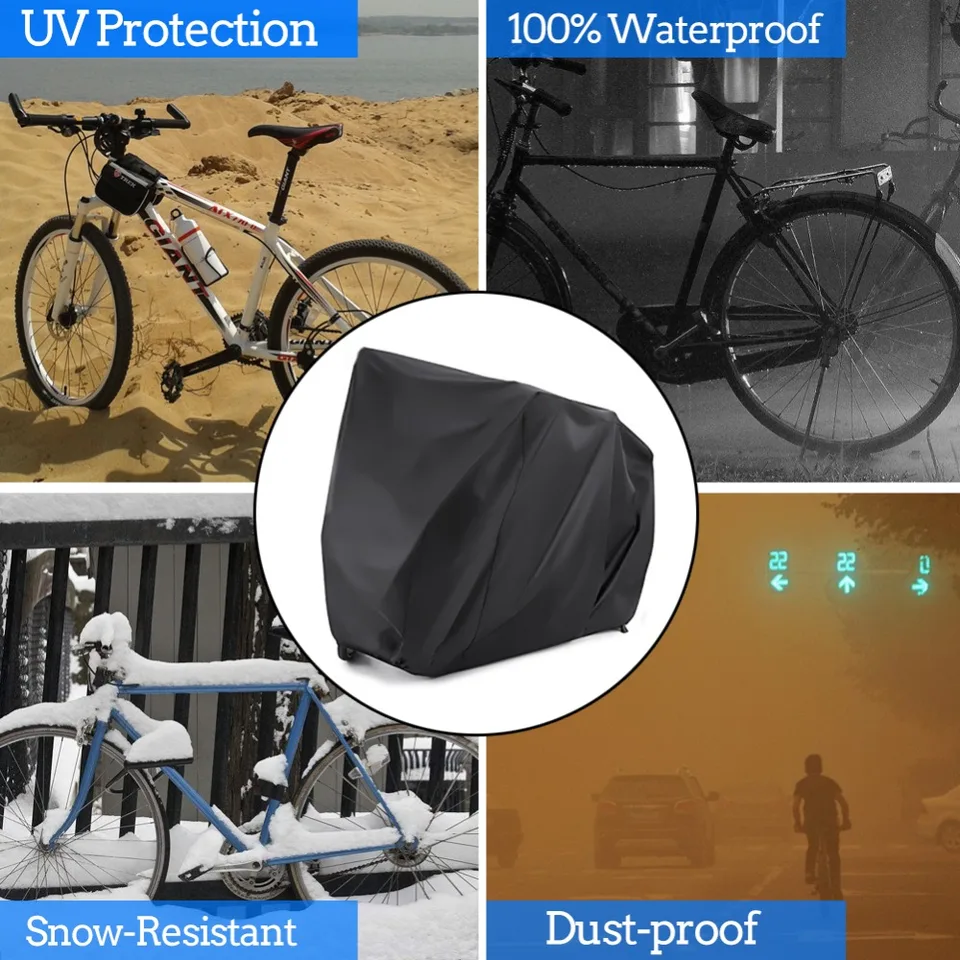 Waterproof Bicycle Bike Cover Outdoor Rain Resistant Dust Prevention For 1 Bike