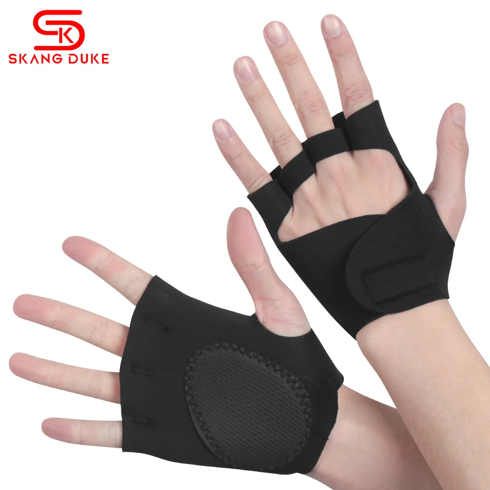 Gym Fitness Gloves Weight Lifting Men Crossfit Training Silicone Anti-slip Palm Support Sports Grips Hand Palm Protector Gym Fitness Gloves Weight Lifting Men Crossfit Training Silicone Anti-slip Palm Support Sports Grips Hand Palm Protector