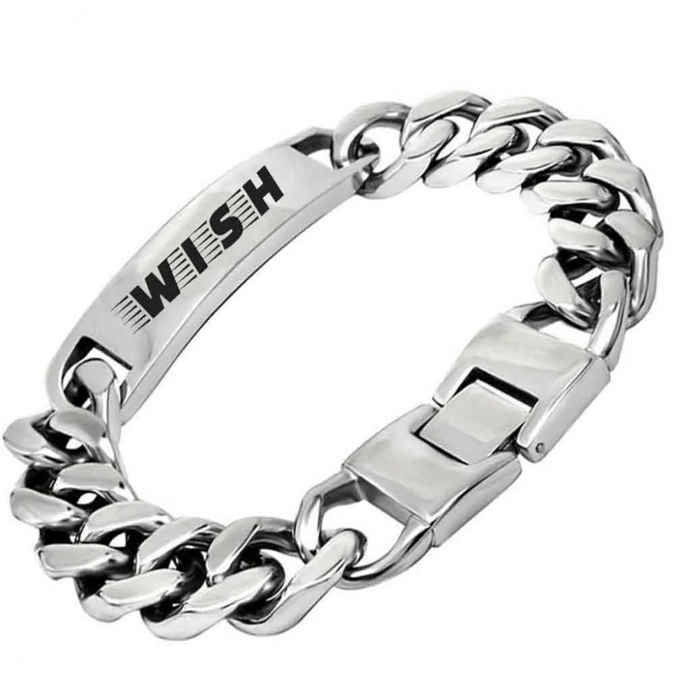 

Diy Trendy Hand Metal Stainless Steel Custom Name Bracelet Men, Men 39 S Bracelets Arabic Hope , Brand Fashion Id Bracelet Homme