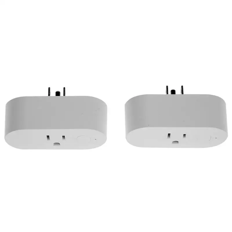 

2pcs Smart Wi-Fi Mini Outlet Plug Switches for Echo Alexa Remote Control high quality