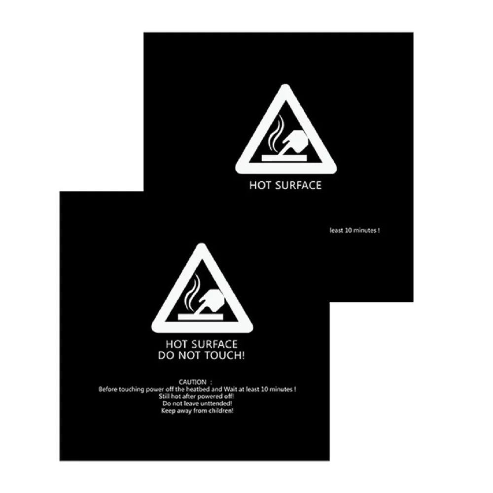 

2pcs 3D Printer Build Bed Surface Hot Bed Plate Sticker for 3D Printer Platform 300x300 220x220 mm Black 3D Printer Parts New