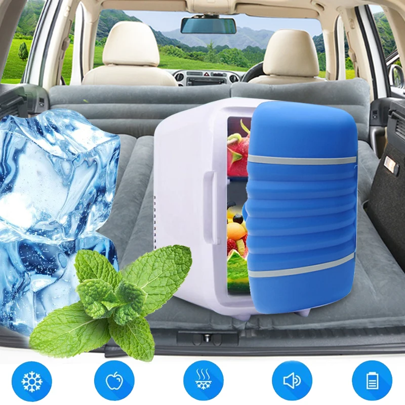 

VEHEMO 4L Dual Use Cooling Vehicle Protable Fridge Car Fridge Freezers Car Fridge Freezer Travel Refrigerators Warming