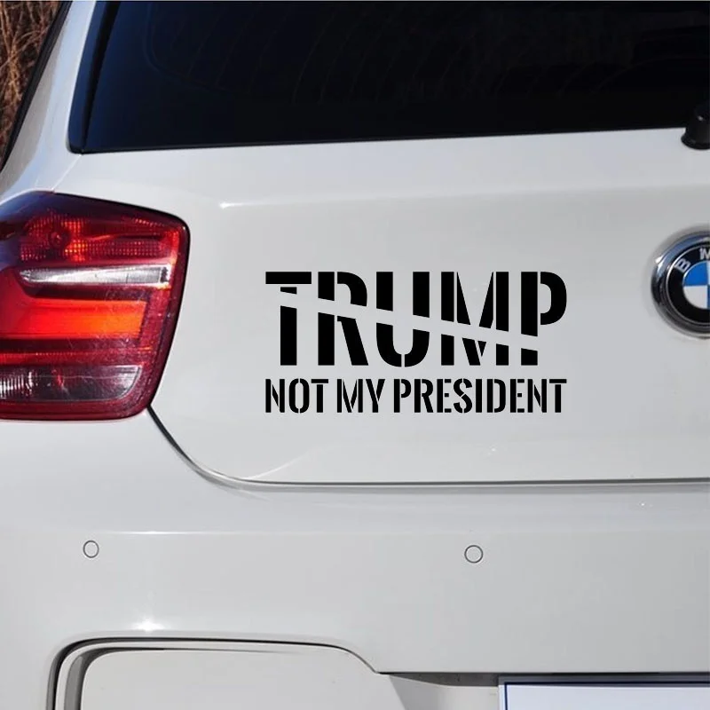 

He's Not My President Anti Donald Trump window Decal Sticker Election 2018 Hillary 18x9cm