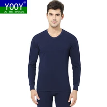 YOOY Мужская одежда, одежда для мужчин, теплые штаны для зимы, термобелье, мужские кальсоны, сексуальный комплект из двух предметов, компрессионный