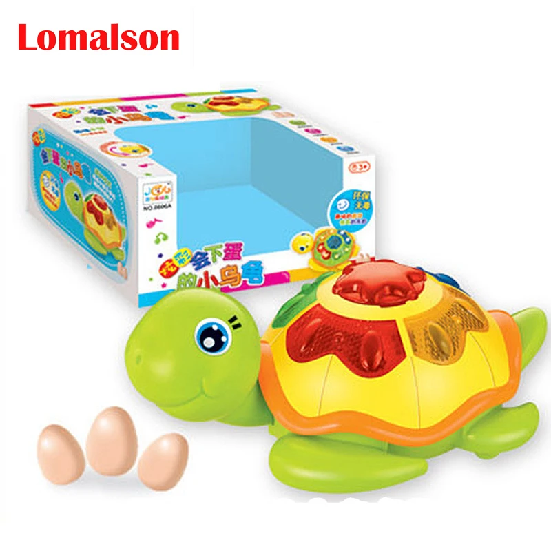 Novelty Electric Univeral Wheels walking Sing little turtle lay eggs