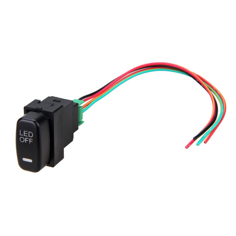12V автомобильный светодиодный светильник для противотуманных фар, нажимные переключатели вкл/выкл W/кабель для Pajero