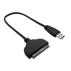 USB 3,0 до 2,5 дюймов SATA II жесткий диск Кабель-адаптер (черный)