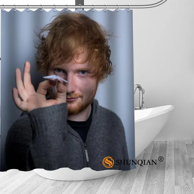 New Ed Sheeran Shower Curtain Bathroom Decorations For Home Waterproof