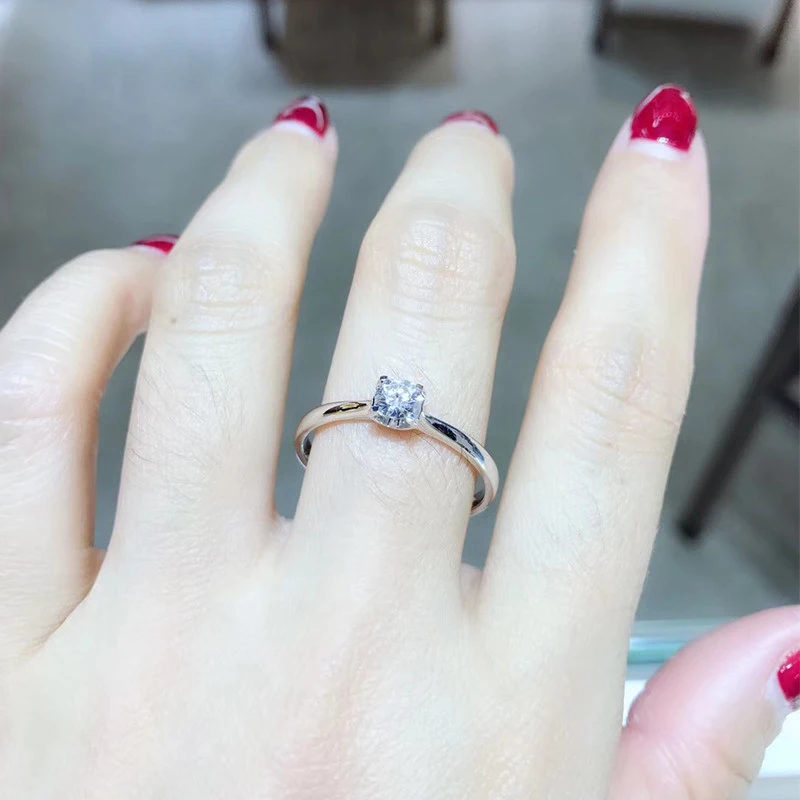 ANI 18K Белое/желтое/розовое золото (AU750) Женское Обручальное кольцо 0 3 CT