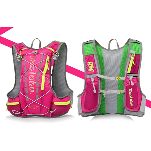 Женский рюкзак для бега, держатель для бутылки воды, водонепроницаемый, для телефона, для путешествий, поясная сумка, для бега, для спорта, марафона, гидратация, Сумка для кемпинга - Цвет: Черный цвет