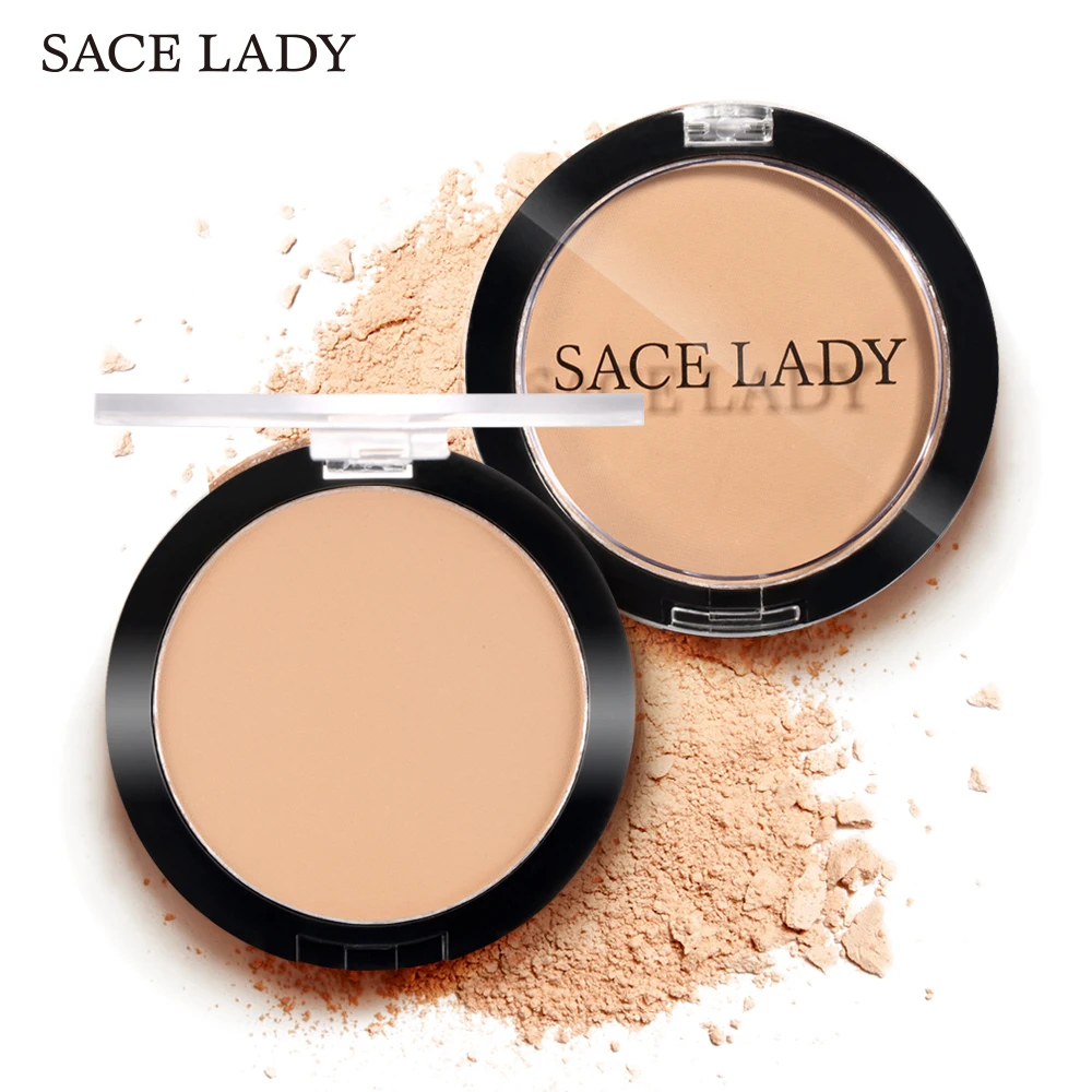 

SACE LADY Transparent Pressed Powder For Face Long Lasting Oil Control Face Make UP Foundation Waterproof Whitening Matte Makeup