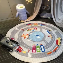 Buy 150cm Multi-function Baby Play Mat Playmat Kids Toy Storage Bag Non-slip Bottom Portable Carry Playing Mats room decor floor mat Free Shipping