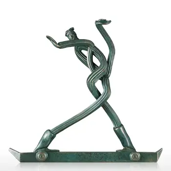 

Tooarts Terracotta Warrior Skateboarder Fiberglass Sculpture Home Decor Original Design Terracotta Warrior escultura de bronze