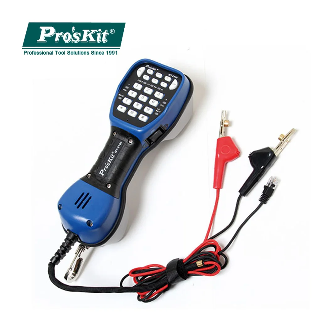 

Pro'skit MT-8100 Waterproof Phone Tester Communication Check Line Communications Network Cable Tester Hunt Instrument Check