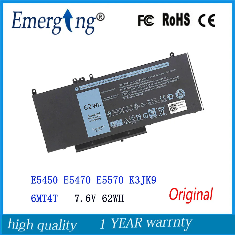 7.6V 62WH New Original Laptop Battery for Dell Latitude E5450 E5470 E5570 K3JK9 6MT4T 7.6V 62WH New Original Laptop Battery for Dell Latitude E5450 E5470 E5570 K3JK9 6MT4T