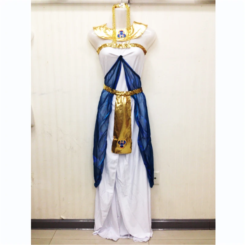 Высокое качество костюмы Клеопатры пикантные queen костюмы Греческая богиня косплэй платье Афина костюм Хэллоуин для женщин