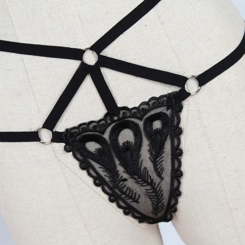 Sexy Panties Women Lace Low-rise Solid Sexy Briefs Female Underwear Pant Ladies Cross strap lace Lingerie Women G String Thong