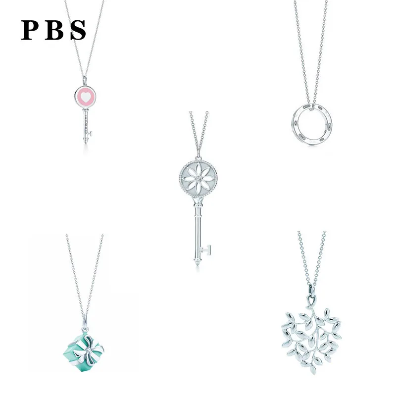 

PBS 100%925 Sterling Silver Original Copy High Quality 1:1 Key Necklace With Logo Free Of Charge Wholesale Manufacturers