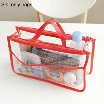 

Transparent Waterproof Swinming Bags Cosmetic Bag Zippered Wash Bag Travel Organizer Bag