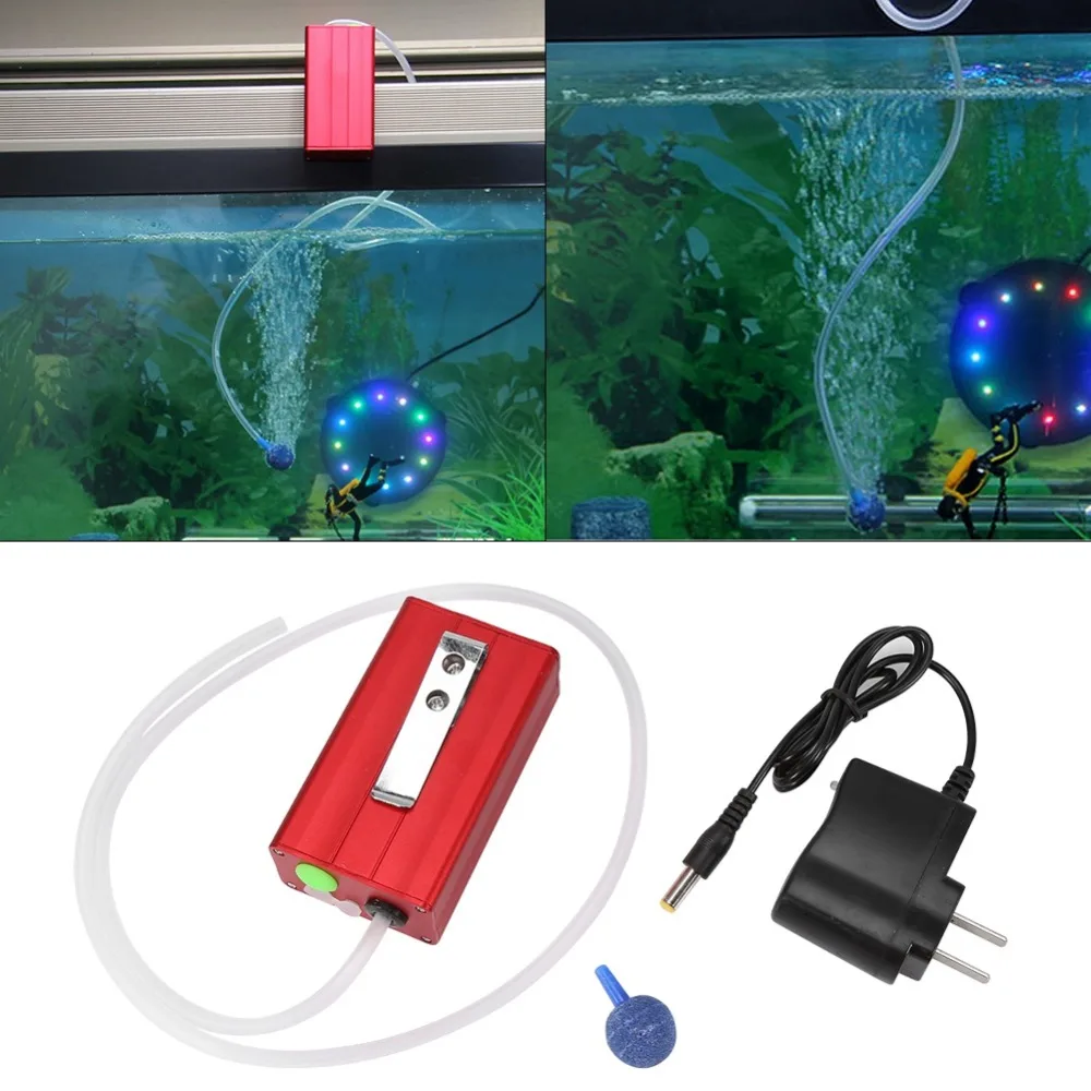 Алюминий AlloyFish воздушный насос портативный Перезаряжаемые Кислород воздушный насос аквариум инструмент для аквариума высокое качество