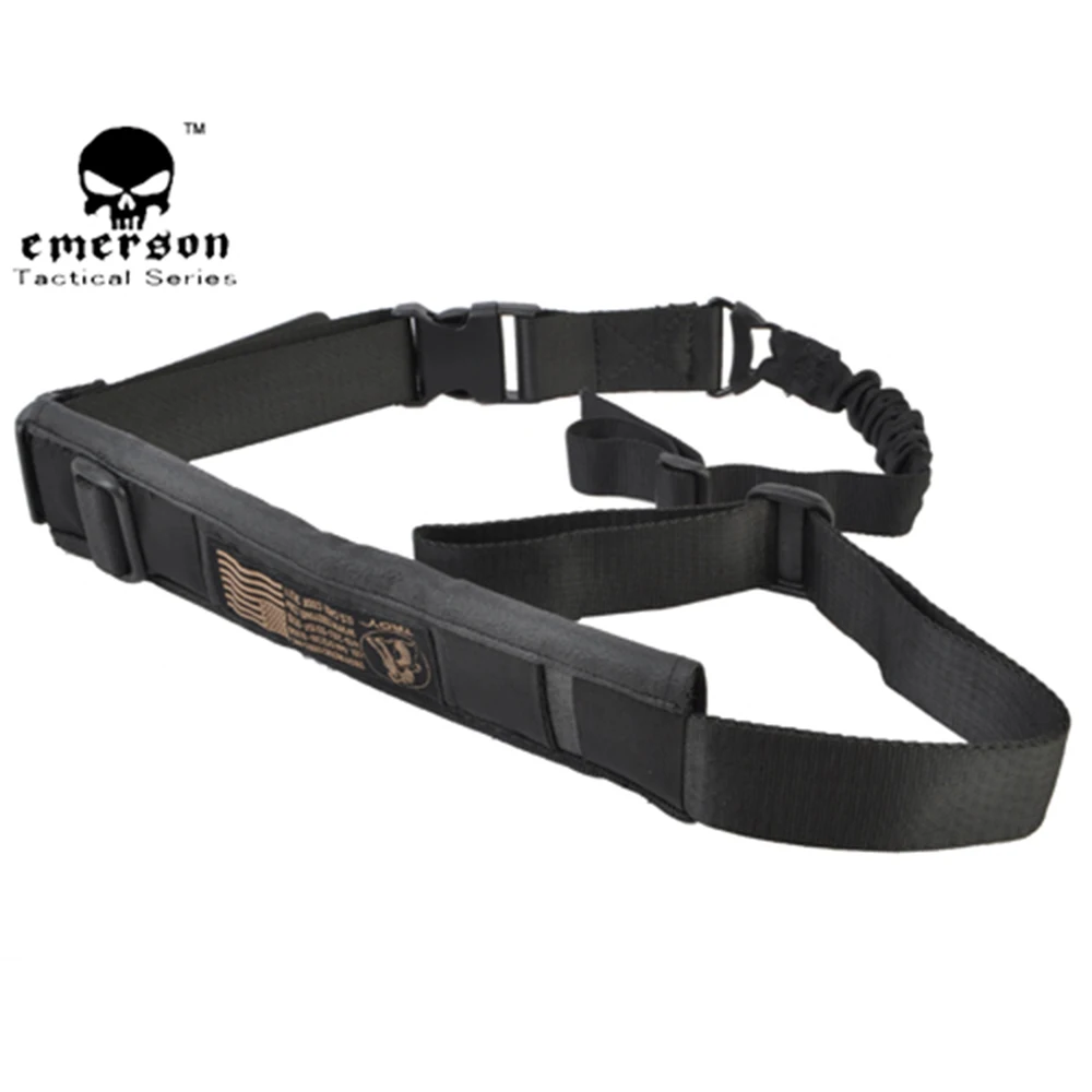 EMERSON Tactical Rifle Gun Strap Battle Sling Airsoft Painball Hunting Gun Sling EM8270 Black EMERSON Tactical Rifle Gun Strap Battle Sling Airsoft Painball Hunting Gun Sling EM8270 Black