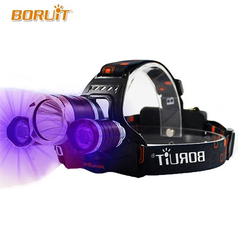 High Power UV Headlamp 5000 Lumen LED Cree XML T6 LED Fishing light