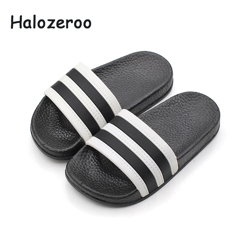 kids black slippers