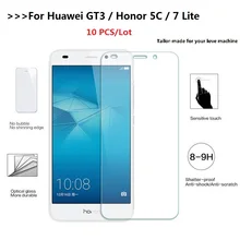 10 шт./лот для huawei Honor7Lite с уровнем твердости 9 H из закаленного стекла huawei GT3 Honor 5C NEM-L21 Honor 7 Lite Honor 7 Lite Экран защитная плёнка для НУА Вэй