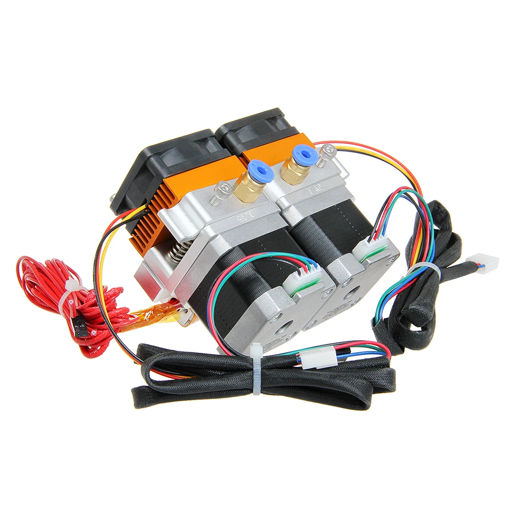 0 3 мм сопло двойной головки MK8 экструдер для Reprap 3D принтера 1 75 нити|nozzle extruder|extruder for