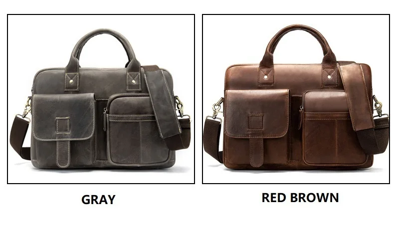 2919 новый мужской портфель сумка мужские сумки из натуральной кожи мужские сумки 14 дюймов бизнес ноутбук сумка для мужчин портфель s кожаные