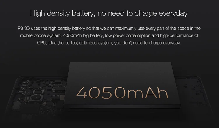 ELEPHONE P8 3D 4GB RAM 64GB ROM MTK6750T 1.5GHz Octa Core 5.5 Inch Glasses-free 3D Sharp FHD Screen Dual Camera Android 7.0 4G LTE Smartphone