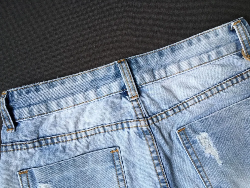 SupSindy горячая женщина джинсы в европейском стиле винтаж брюки синие прямые широкие рваные джинсы для женщин клеш джинсовые мотобрюки