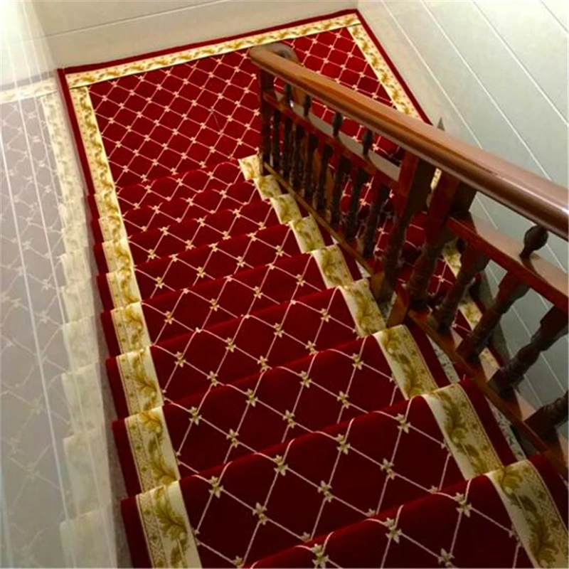 beibehang new European Stair Step Pad Free Plastic Self-adhesive Stair Carpet Household Mat Customized Corner Slip Full Padding beibehang new European Stair Step Pad Free Plastic Self-adhesive Stair Carpet Household Mat Customized Corner Slip Full Padding