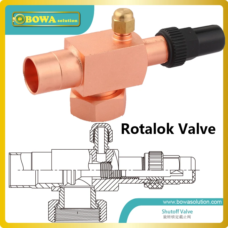 Клапаны Rotalock, изготовленные из углеродистой стали, широко используются на протяжении всего процесса охлаждения, теплового насоса и кондиционирования воздуха