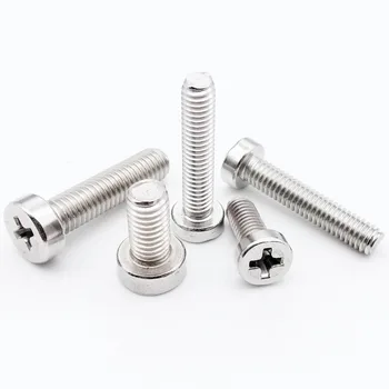 

10/50X M2.5 M3 M4 M5 304 A2-70 stainless steel GB822 Phillips Cheese Head Screw Cross Thin Low Short Cap Round Column Head Bolt