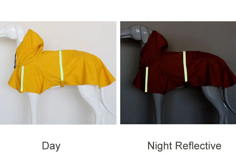 Adjustable Dog Raincoat Waterproof Pet Rain Jacket Poncho with Strip Reflective Perfect for Small Medium Large Dogs2