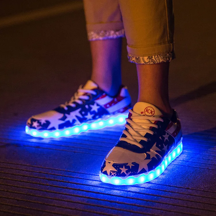 Keduoduo-2018-summer-led-shoes-men-unisex-cartoon-sneakers-shoes-with-light-usd-charger