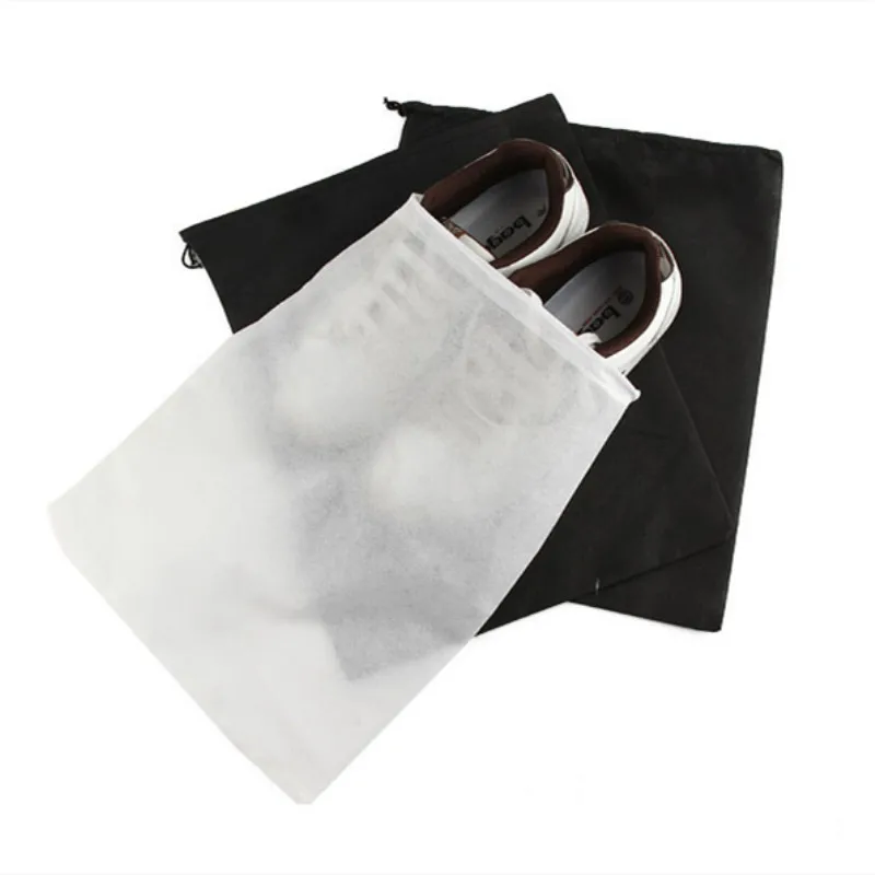 

5Pcs Dust-proof Shoes Bag Travel Portable Shoe Storage Bag non-woven fabrics Drawstring Shoe pouch For Travel shoes Organizer