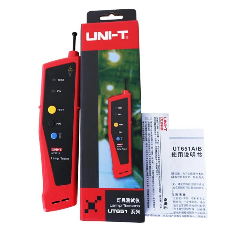 UNI-T UT651A ручной тестер лампы детектор Светодиодный люминесцентный светильник лампы тестер W флэш-светильник Uni T Ut61e 6 вольт светодиодный Usb светодиодный светильник