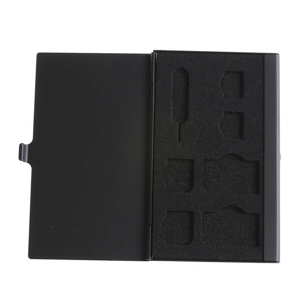 

1pc Aluminum Alloy for 1 Card Pin + 6 SIM Card Holder Protector Storage Box Case
