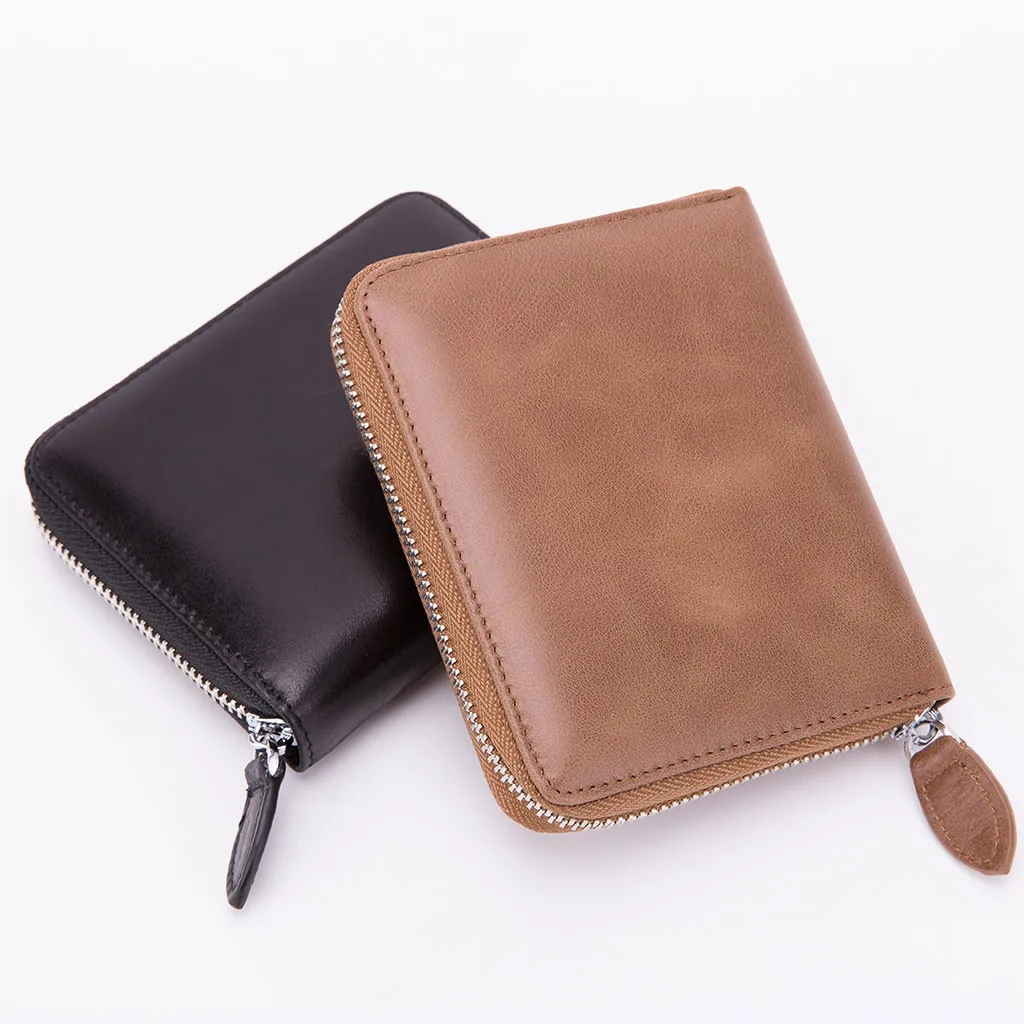 Carteras para mujeporte feuille бумажник Женский кожаный Противоугонный кошелек для карт держатель Мужской карты пакет 24 бит Si2