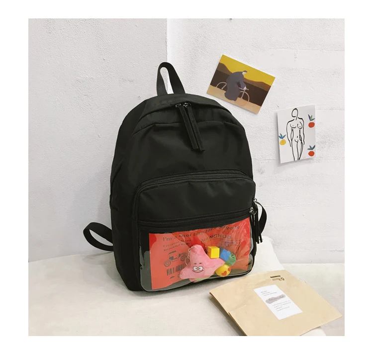 Cute Clear Transparent Women Backpacks PVC Stuffed Toys Student Schoolbags Fashion Teenage Girls Bags for School Backpack New_35_22